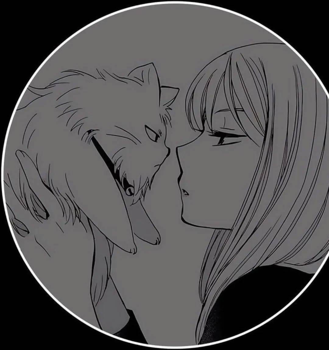 Linda y linda foto de perfil de anime con gato