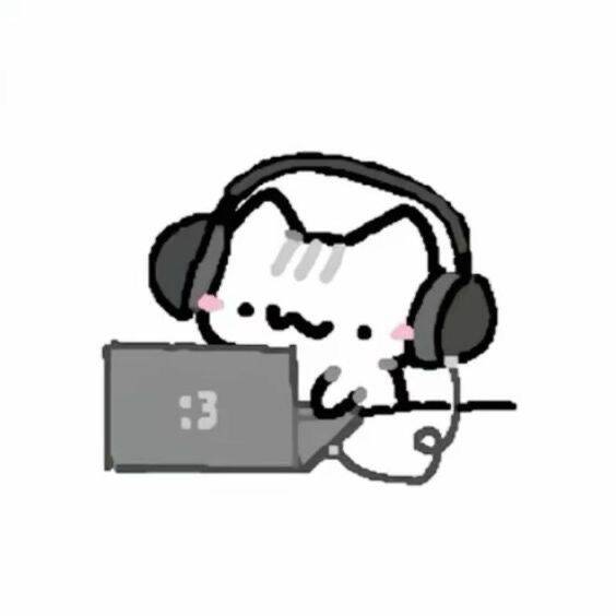Photo de profil d'un chat mignon avec des écouteurs