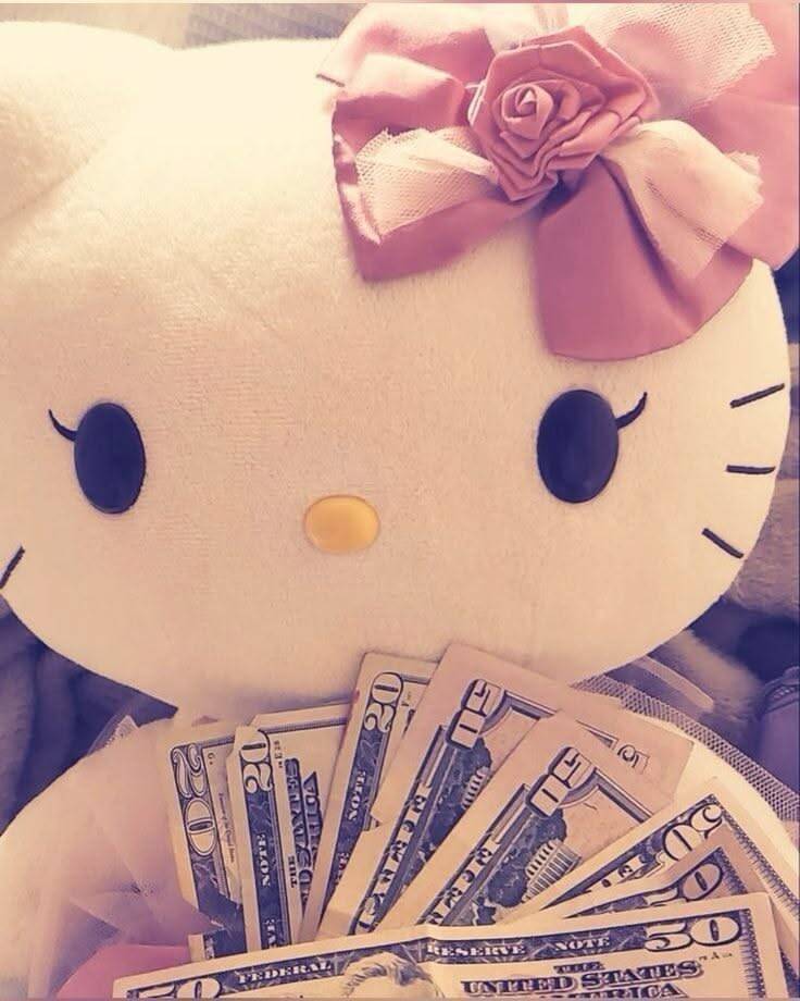 Linda foto de perfil de Hello Kitty con dinero
