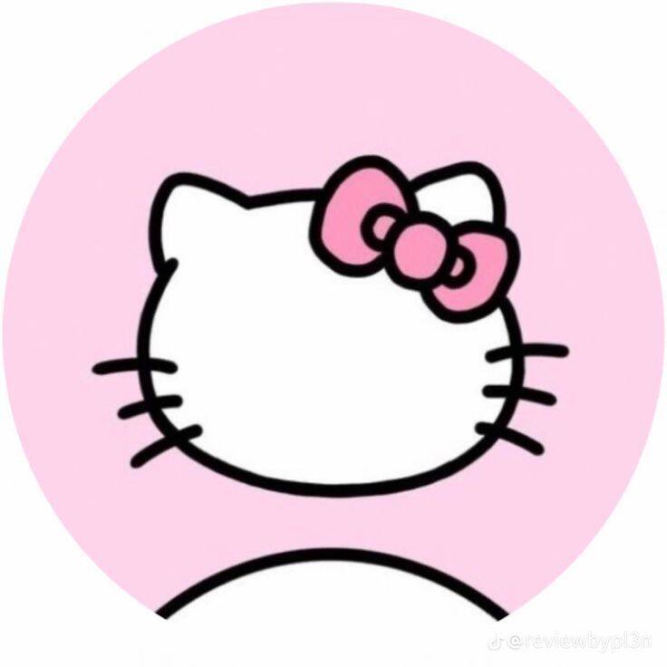 Foto de Perfil da Hello Kitty Fofa com Laço Rosa
