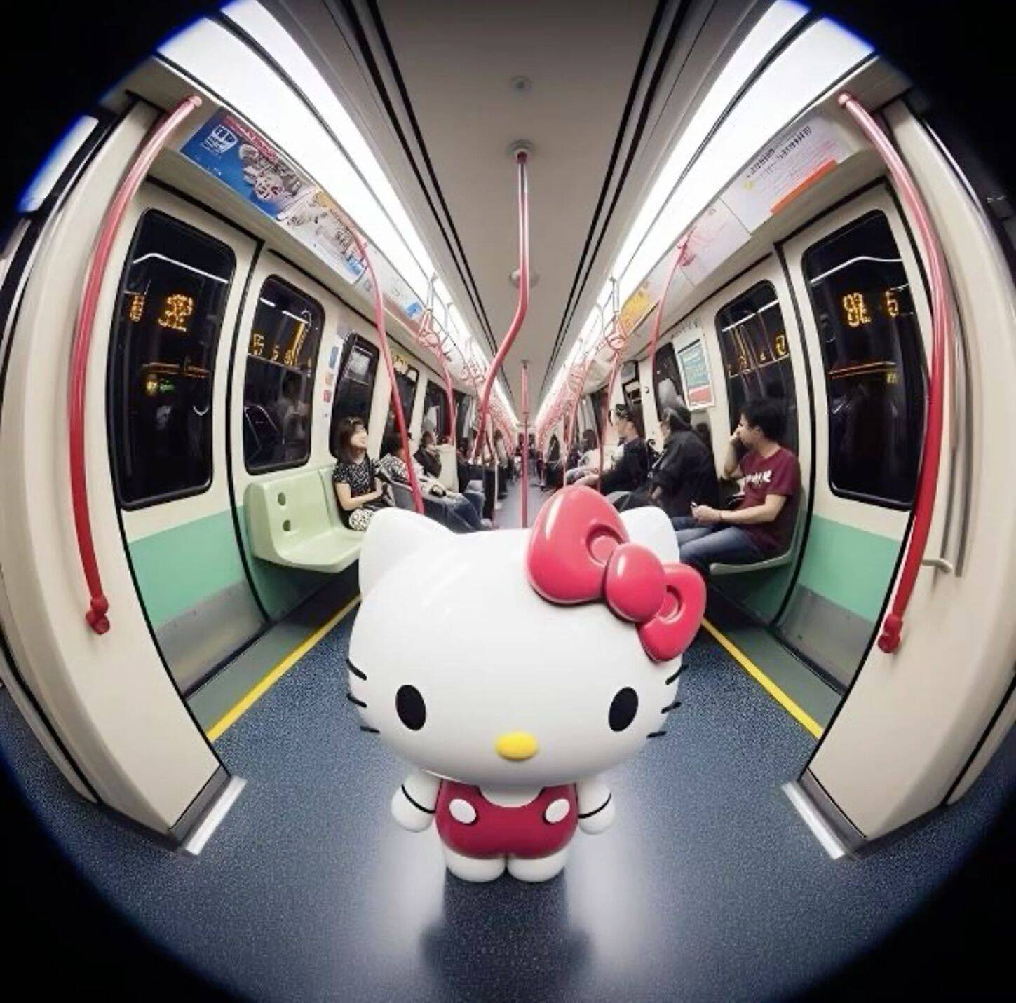 Foto de Perfil da Hello Kitty Fofo no Trem