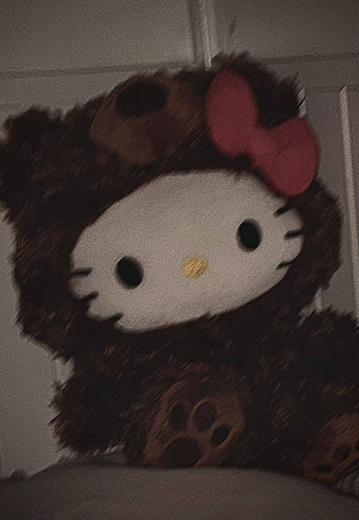 Pfp Profile Picture of Cute Hello Kitty in Bear Costume