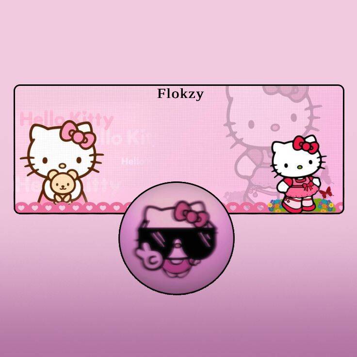 Foto de perfil de la divertida Hello Kitty con gafas de sol