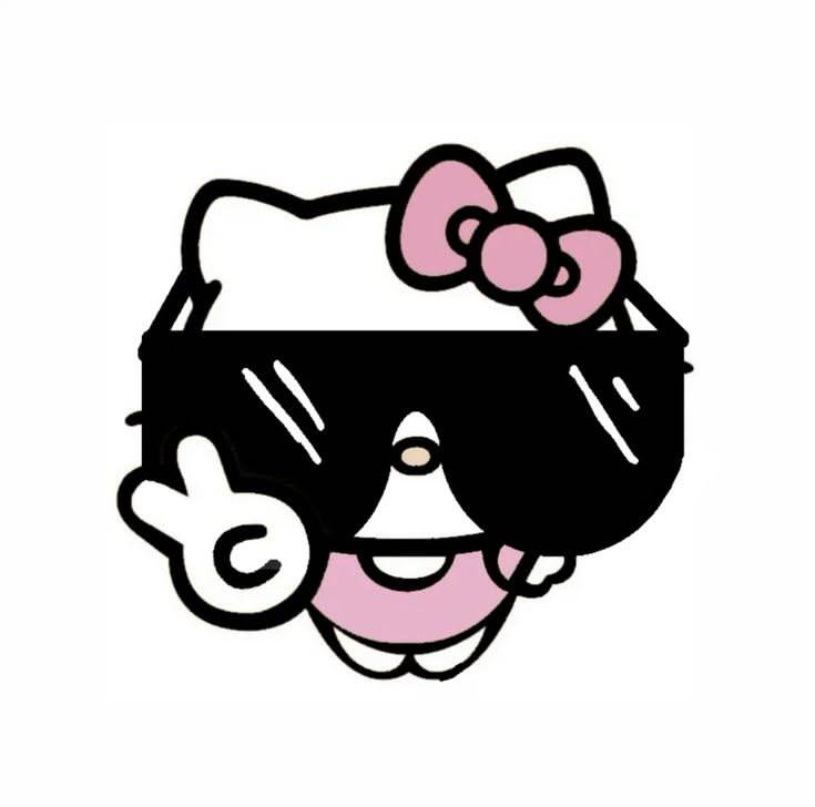 Foto de Perfil da Hello Kitty Estilosa com Óculos de Sol