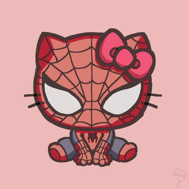 Foto de perfil de Hello Kitty estilo superhéroe con lazo rosa
