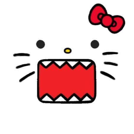Foto de Perfil da Hello Kitty Engraçada com Boca Grande