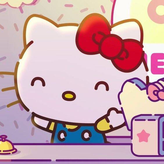 Pfp Profile Picture of Cute Hello Kitty with Red Bow