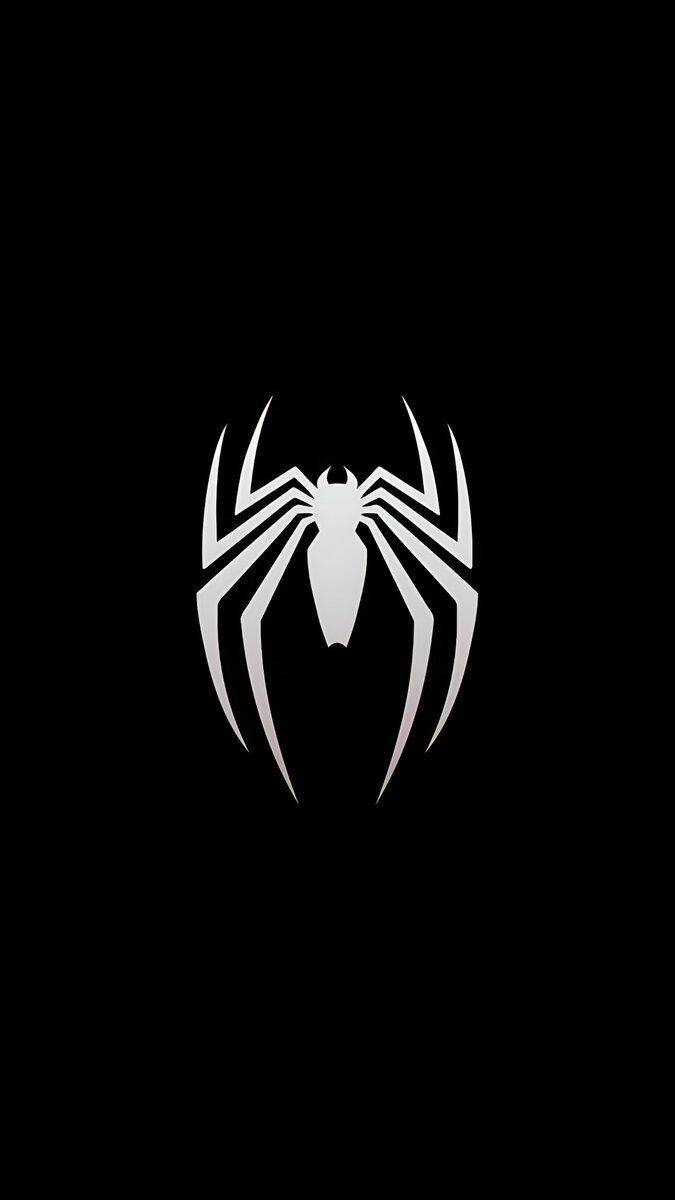 Foto de Perfil Preta do Homem Aranha com Fundo Escuro