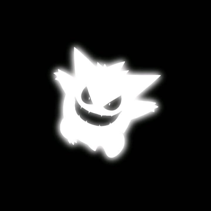 Foto de Perfil Preta do Gengar Brilhante