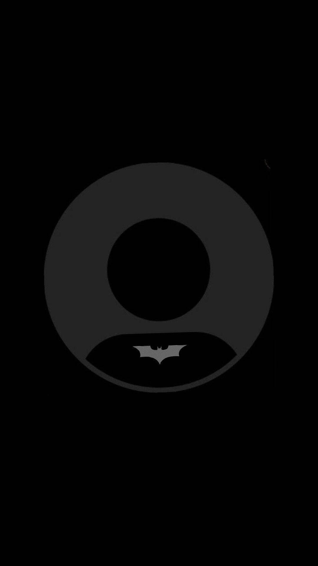Foto de Perfil Preta com Símbolo do Batman