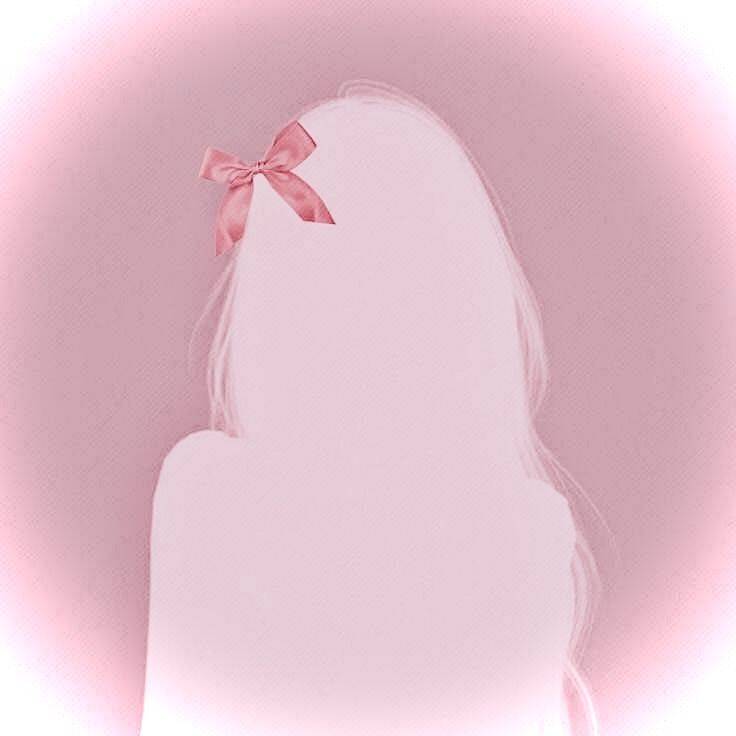 Foto de Perfil Aesthetic com Laço Rosa e Fundo Suave