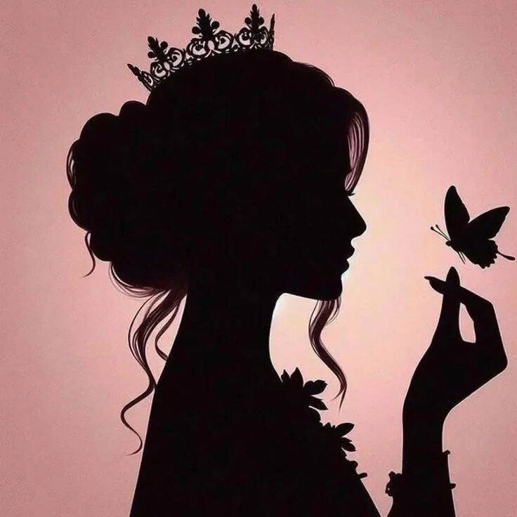 Foto de Perfil Aesthetic Silhueta com Borboleta