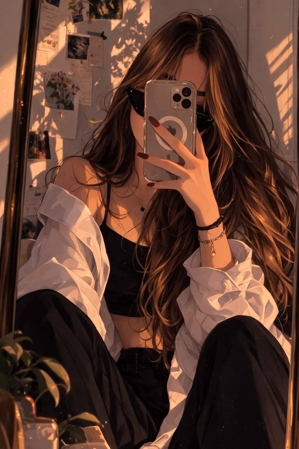 Pfp Profile Picture for TikTok Stylish Girl with Sunglasses