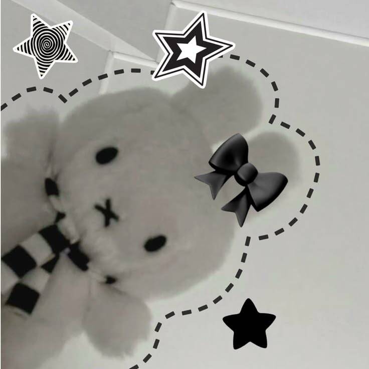 Teddy Bear with Stars TikTok Pfp Profile Picture