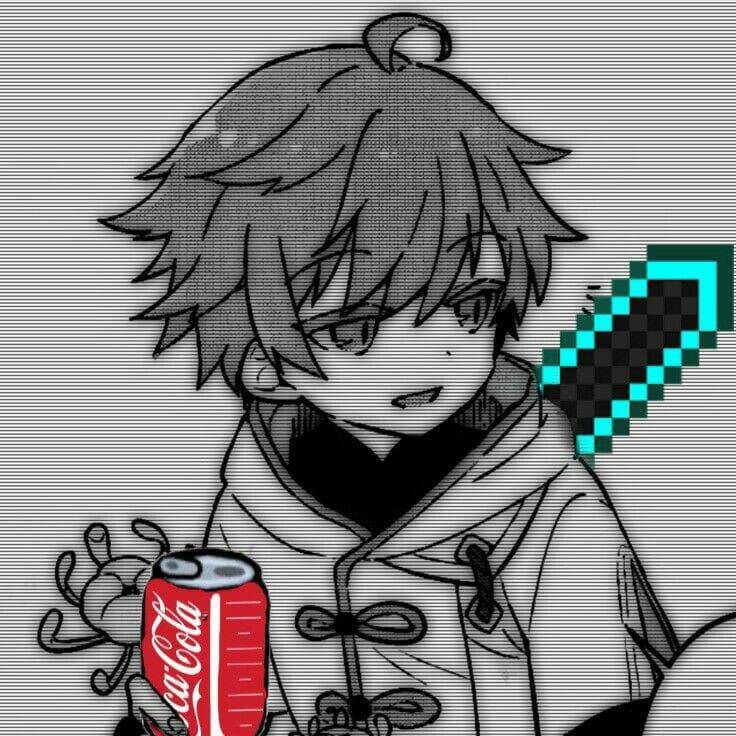 Pfp Profile Picture for Pixelated Sword Anime TikTok