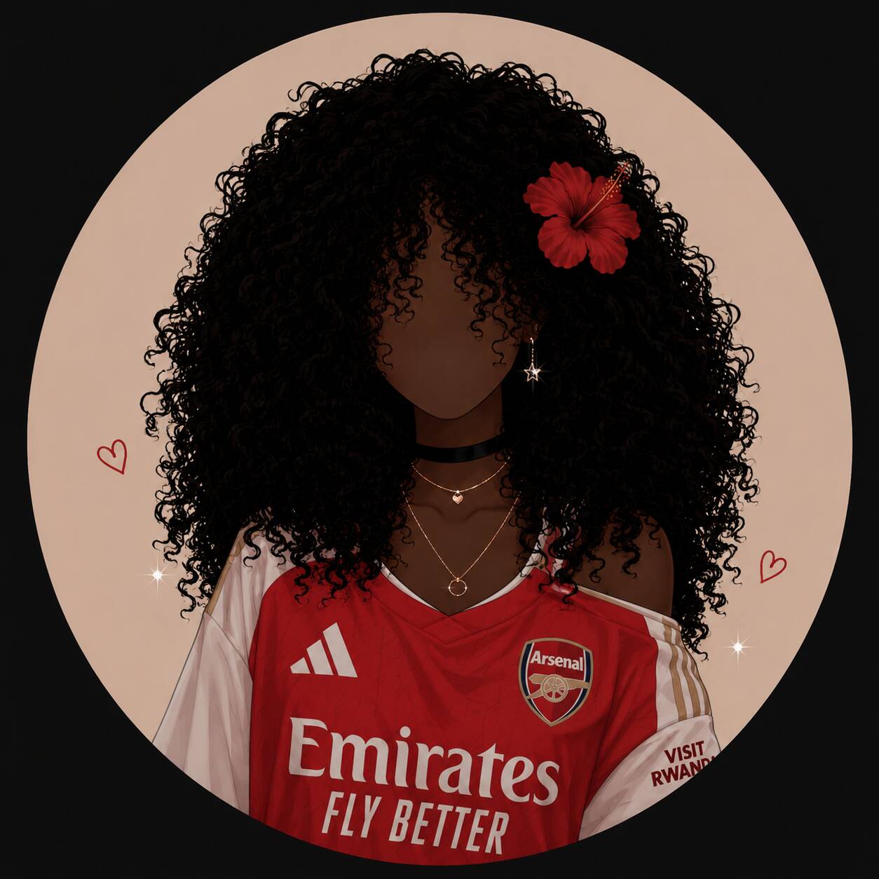 Pfp Profile Picture for TikTok Style Drawing of Woman with Flower