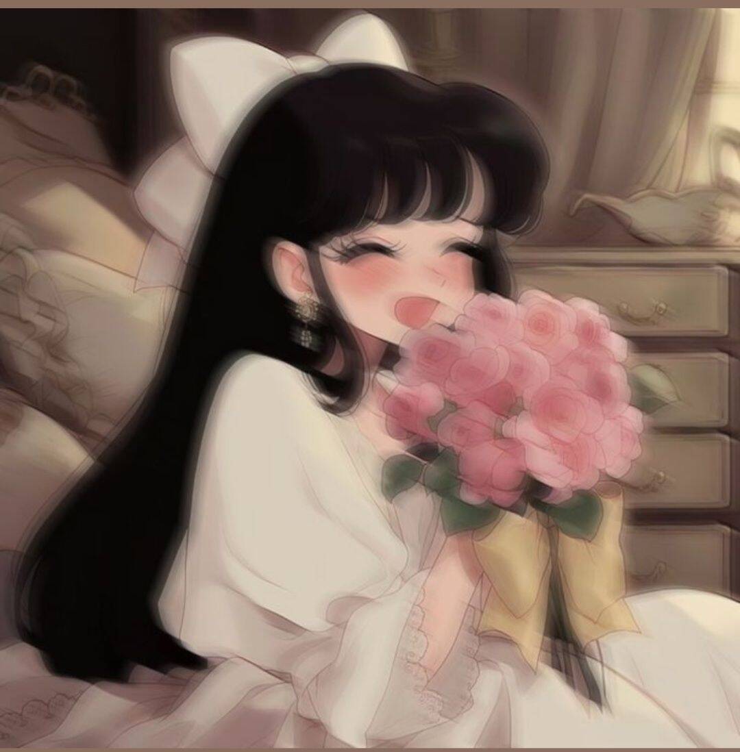 Pfp Profile Picture for Anime with Flowers TikTok
