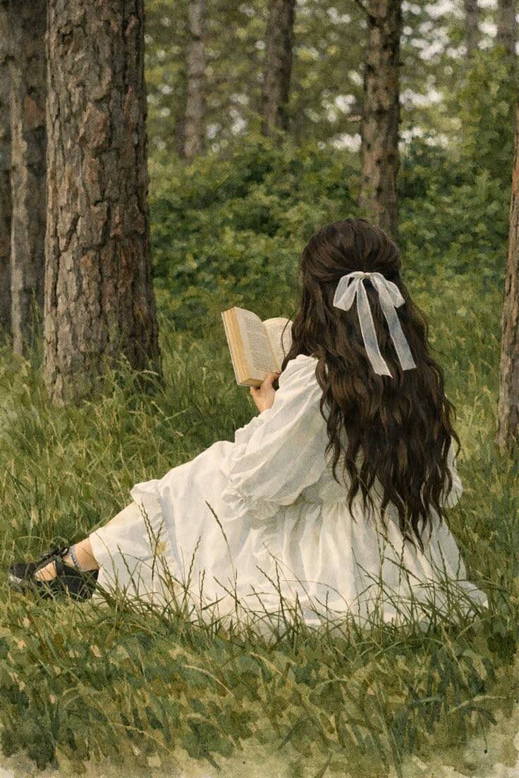 Pfp Profile Picture for TikTok Vintage Style of Girl Reading