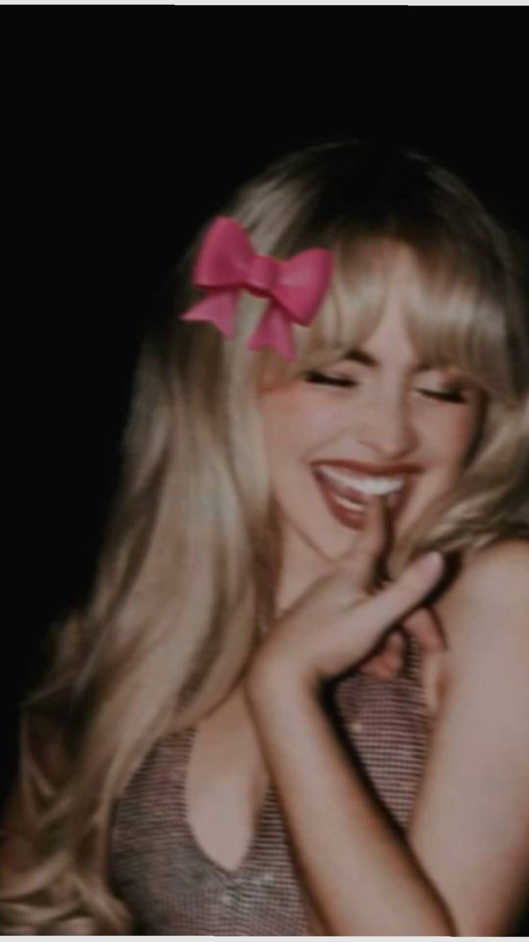 TikTok Pfp Profile Picture of Woman with Pink Bow