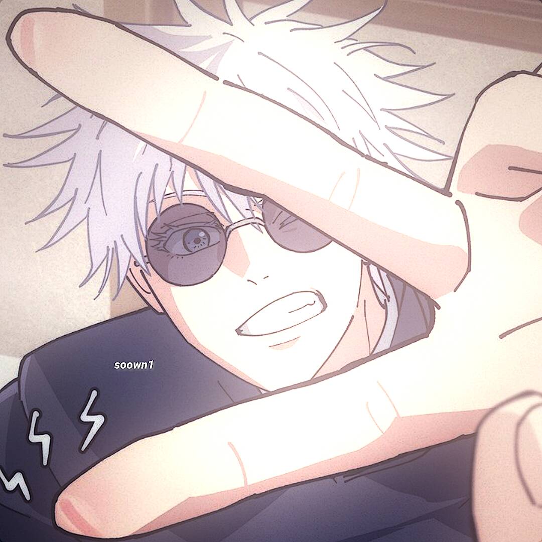Foto de Perfil do Satoru Gojo com Óculos Estilosos