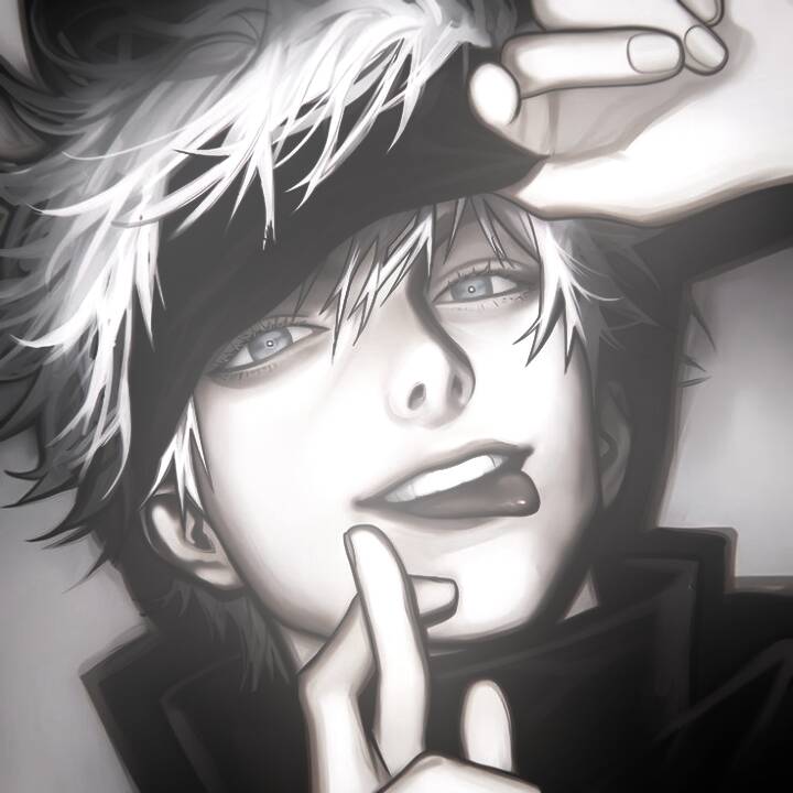 Foto de Perfil do Satoru Gojo com Sorriso Misterioso