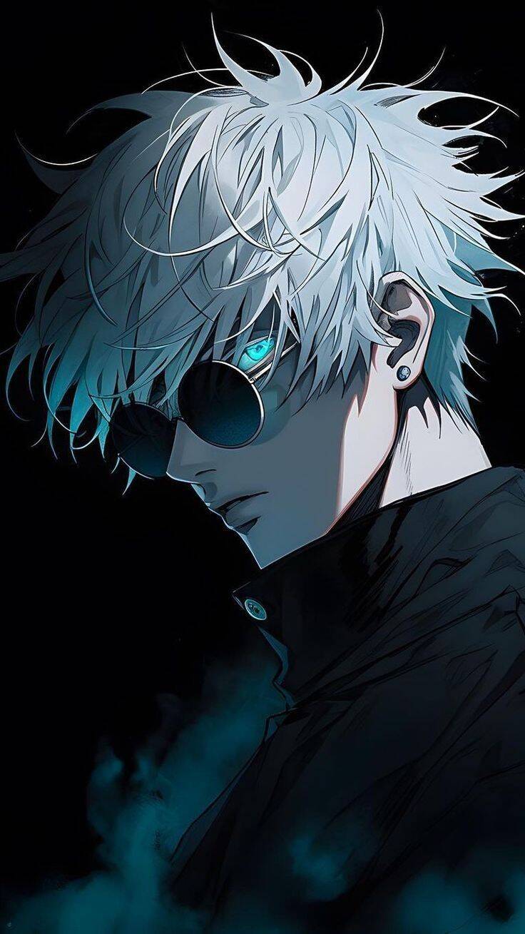 Photo de profil de Satoru Gojo avec des lunettes de soleil