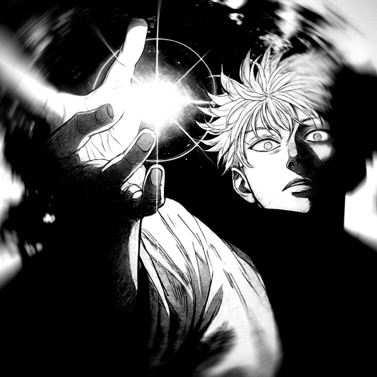 Satoru Gojo's Pfp Profile Picture in Dramatic Style