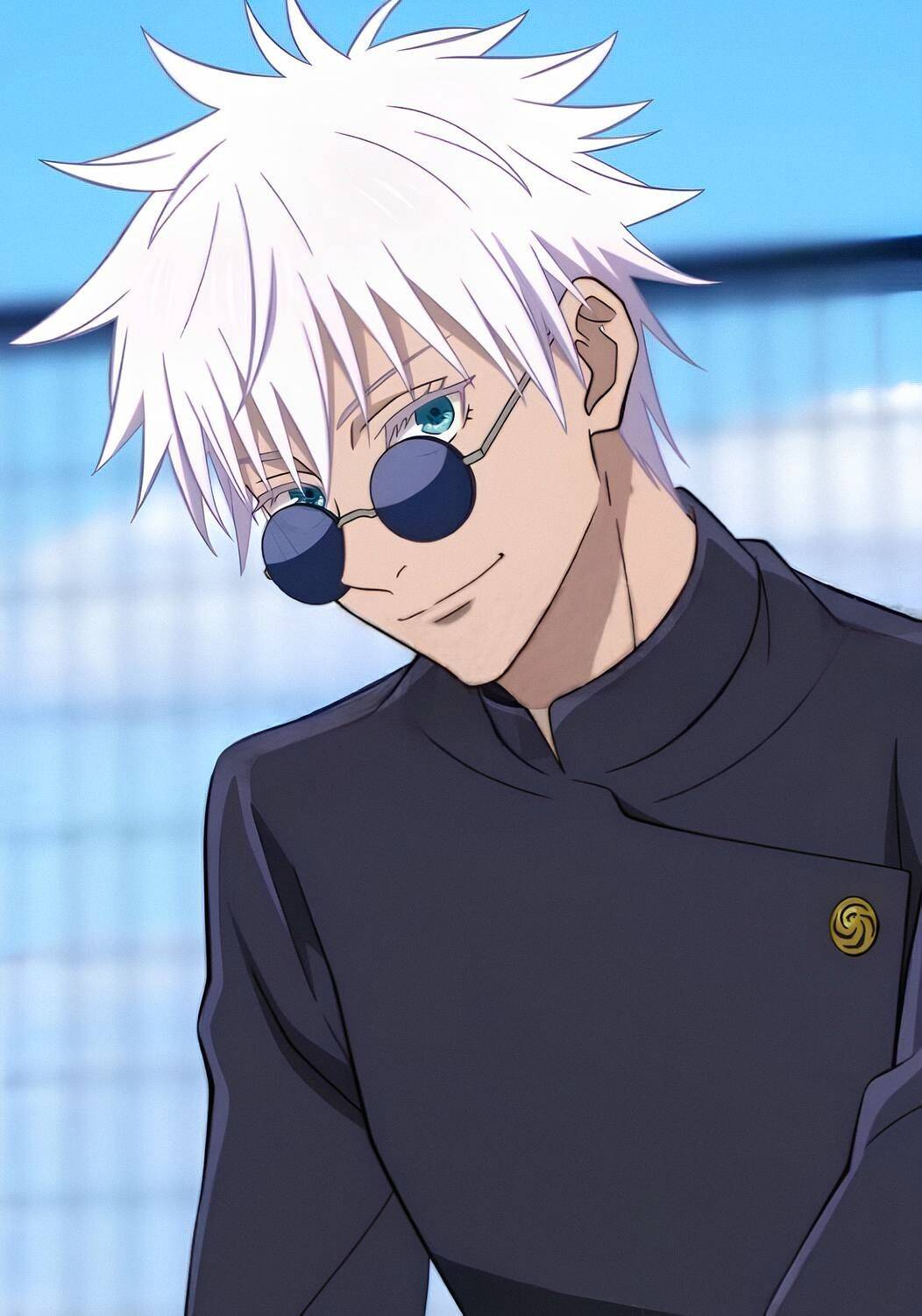 Pfp Profile Picture of Satoru Gojo with Sunglasses and Smile