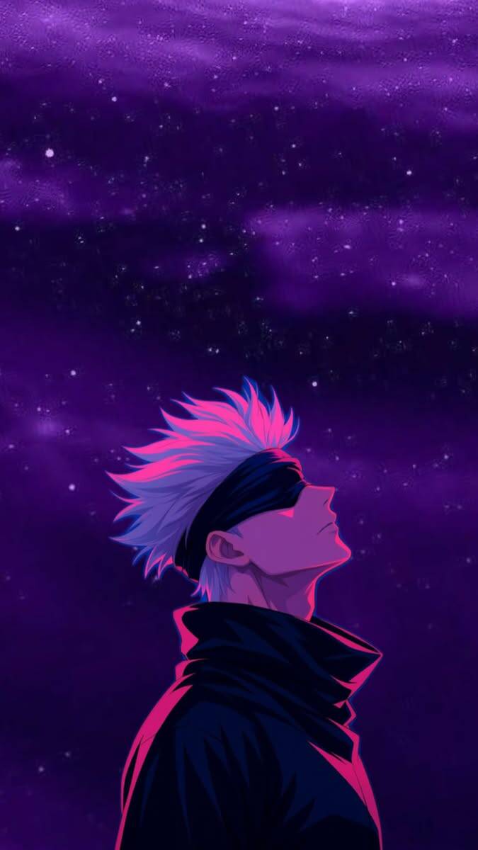 Satoru Gojo's Pfp Profile Picture Looking at the Starry Sky