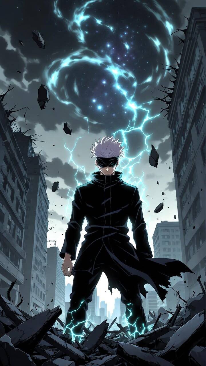 Pfp Profile Picture of Satoru Gojo with Electric Powers