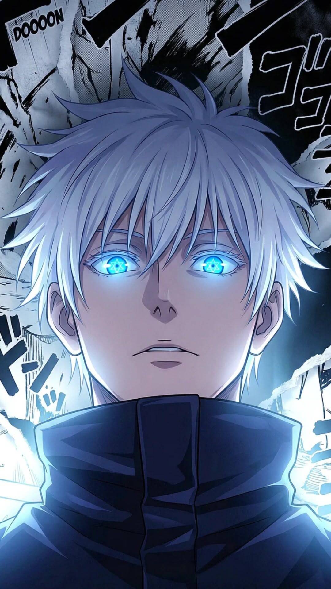 Pfp Profile Picture of Satoru Gojo with Bright Blue Eyes
