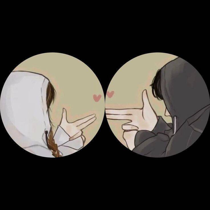 Pfp Profile Picture for Corple Matching Hands in Hearts
