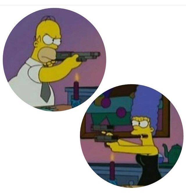 Foto de Perfil para Casal Combinando de Homer e Marge Simpson