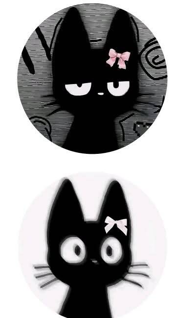 Foto de Perfil para Casal Combinando de Gatinhos Pretos