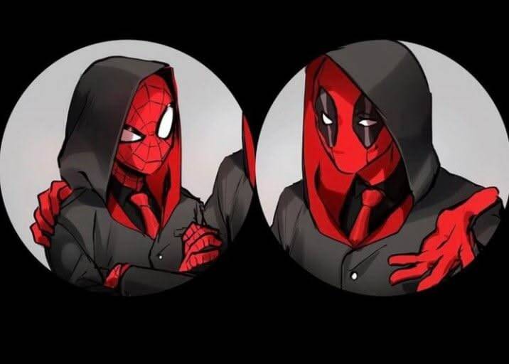 Foto de Perfil para Casal Combinando de Homem Aranha e Deadpool