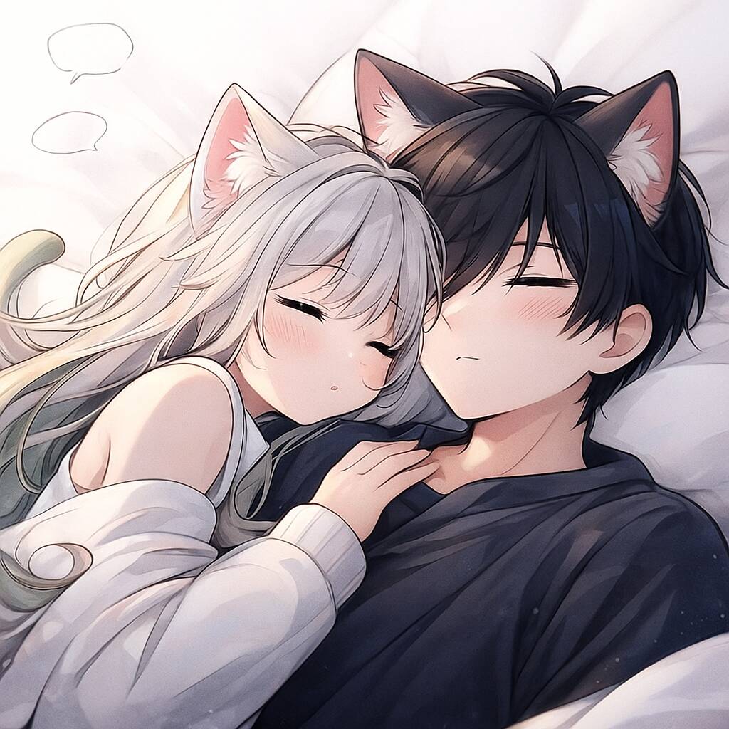 Pfp Profile Picture for Cute Cat Matching Couple