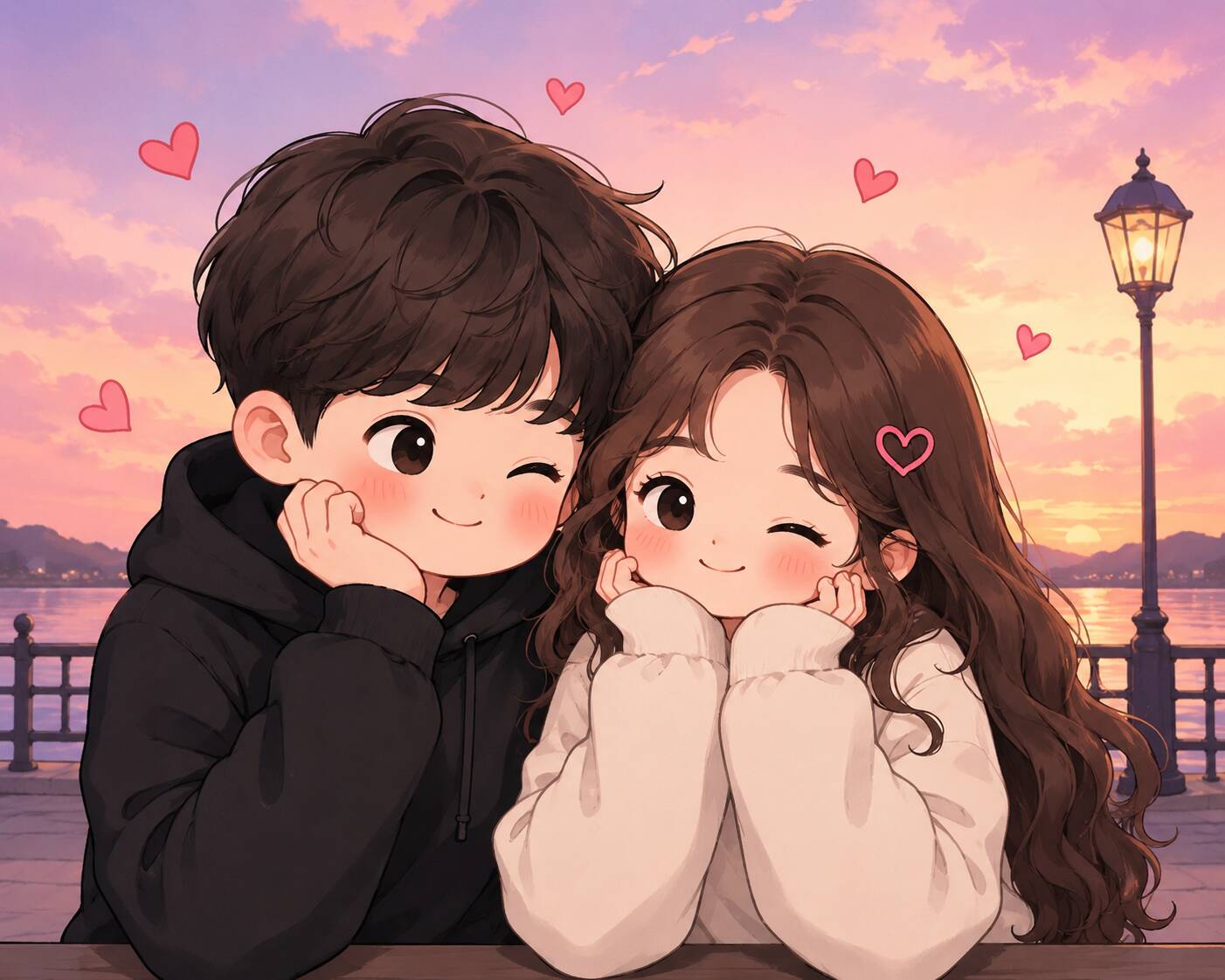 Pfp Profile Picture for Cute Couple Matching at Sunset