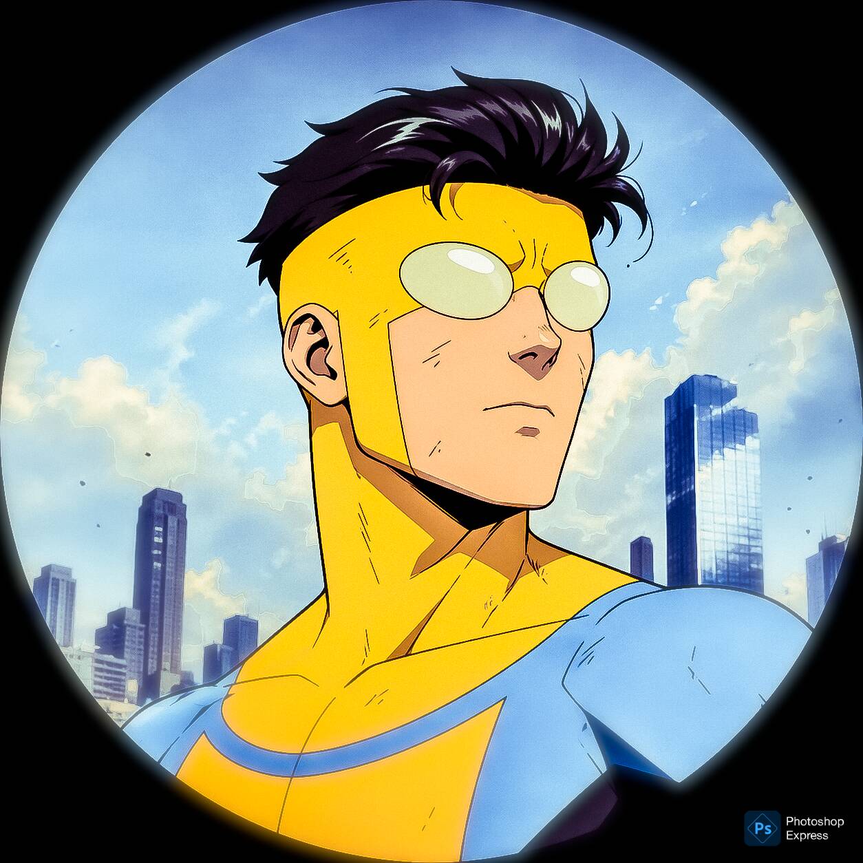 Pfp Profile Picture of Invincible Mark Grayson with Glasses