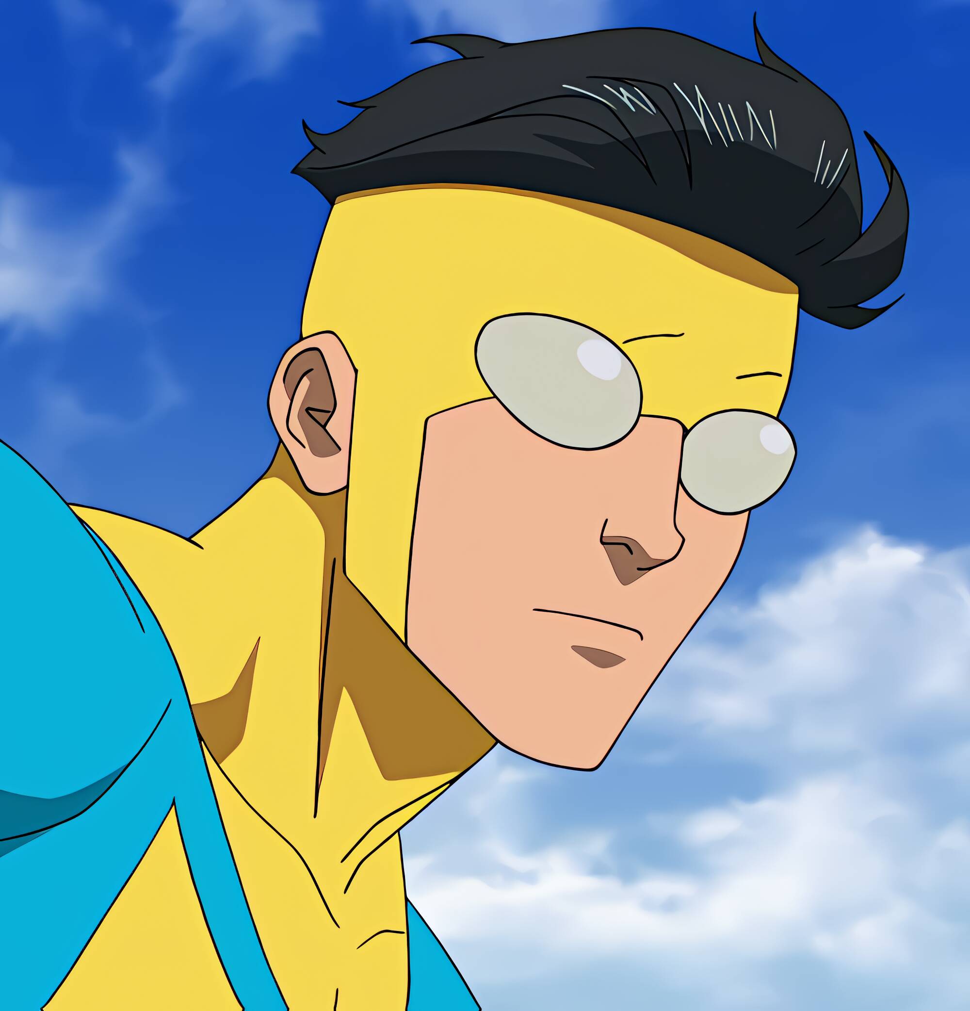 Pfp Profile Picture of Invincible Mark Grayson with Glasses