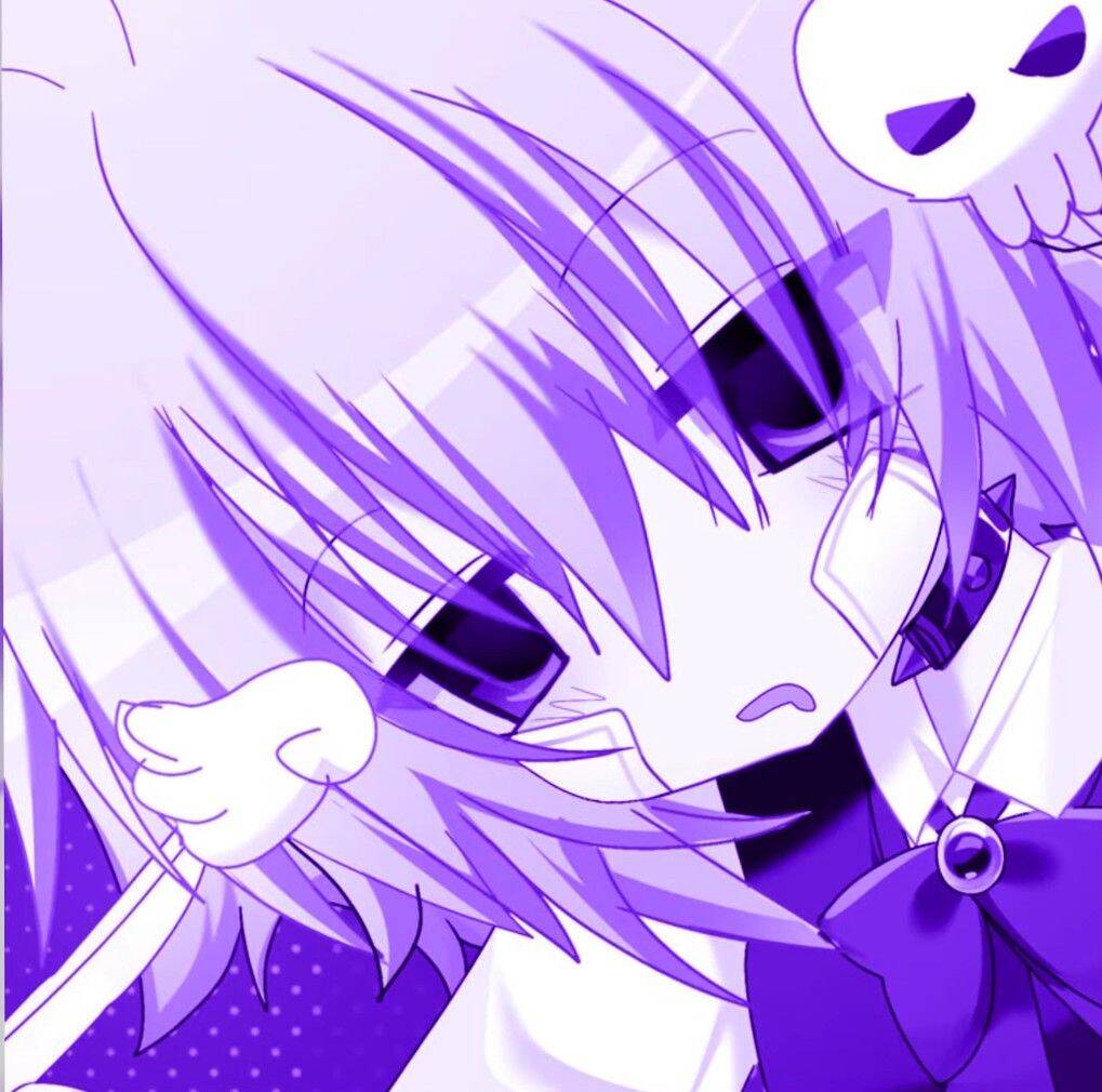 Imagen De Perfil Púrpura De Anime Triste
