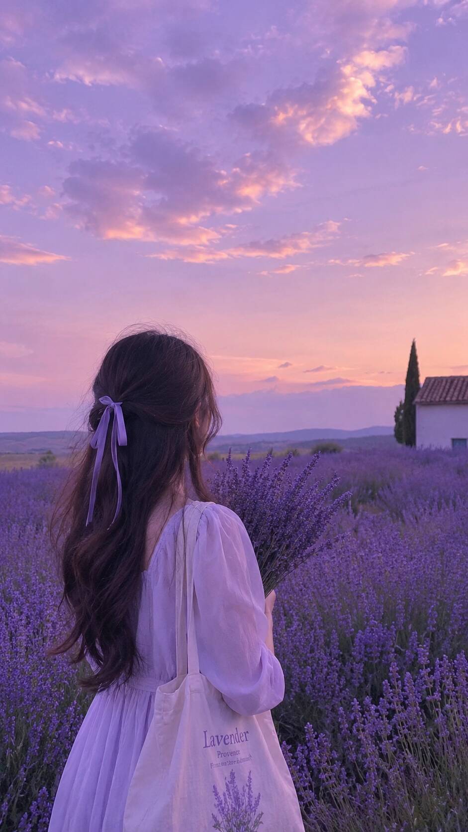 Foto de Perfil Morada en Campo de Lavanda