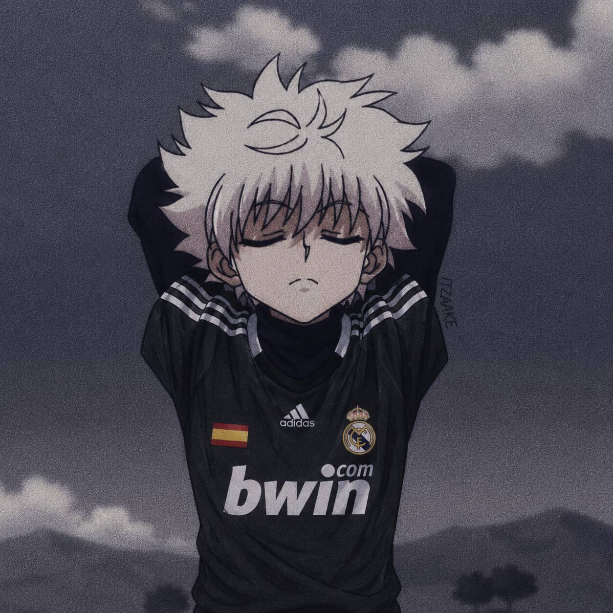 Killua's Pfp Profile Picture with Football Shirt