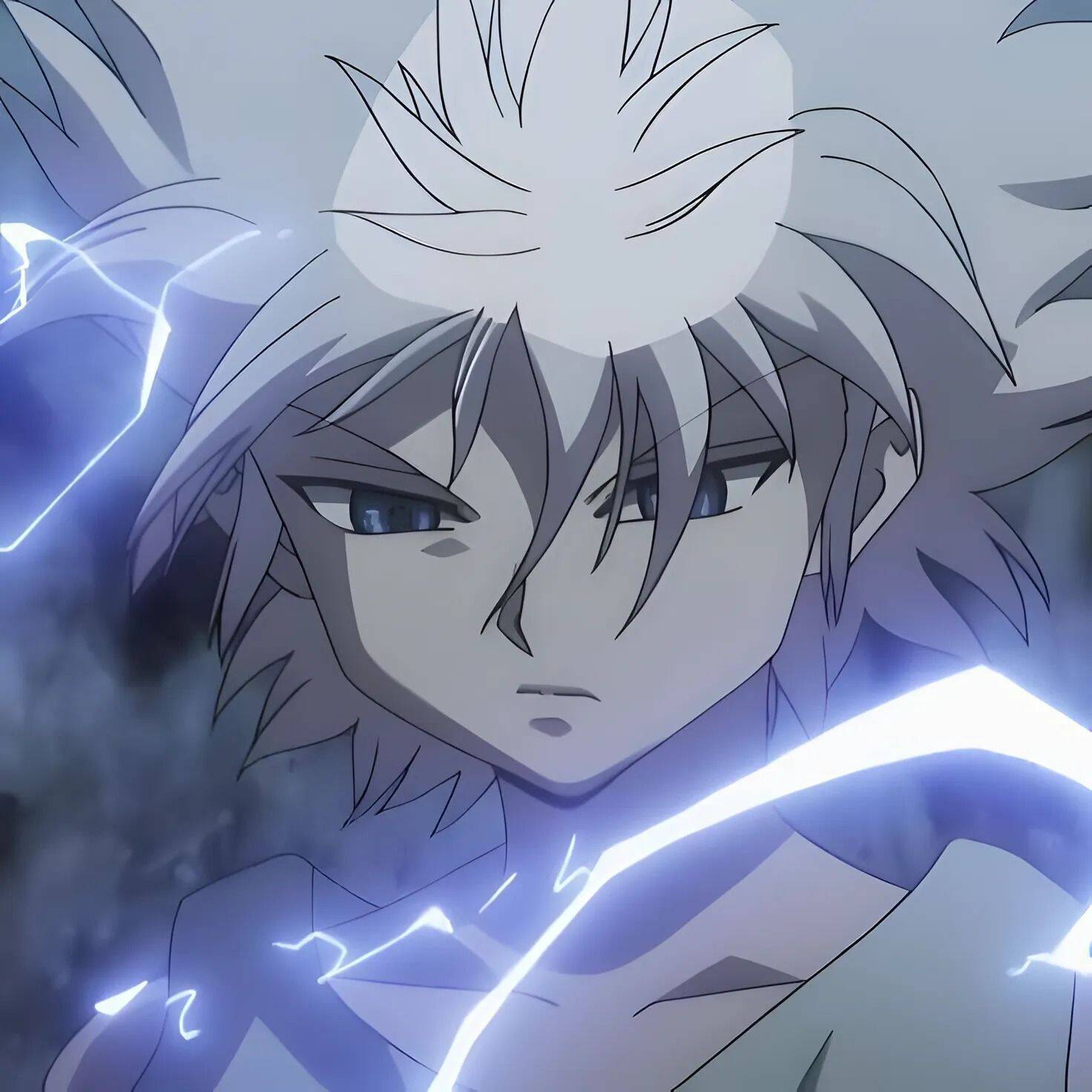 Killua's Pfp Profile Picture with Lightning Aura