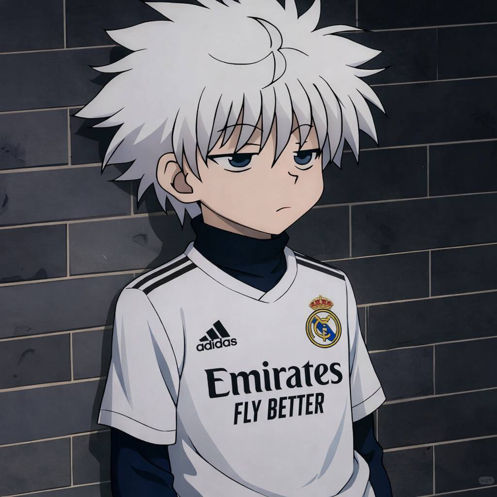 Killua's Pfp Profile Picture with Football Shirt