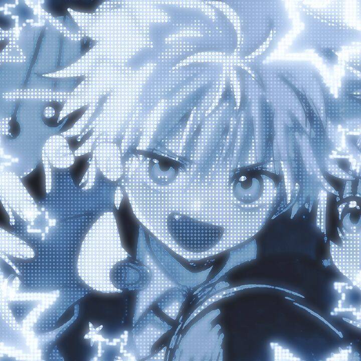 Foto de perfil de Killua con efecto de rayo