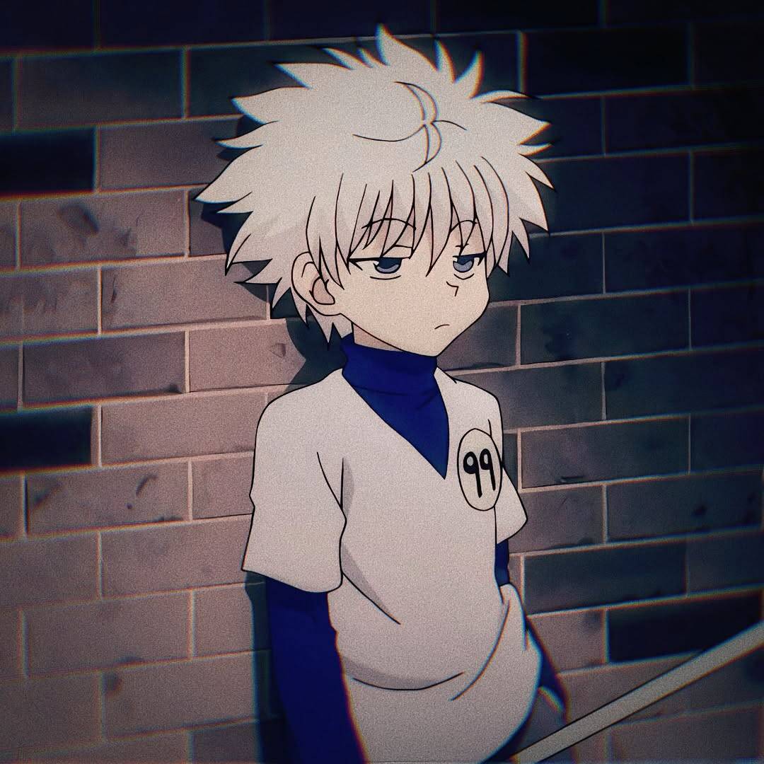 Killua's Pfp Profile Picture with White T-Shirt