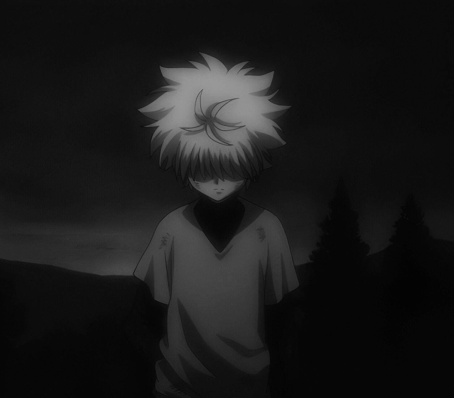 Shadow Killua's Pfp Profile Picture in Silhorette