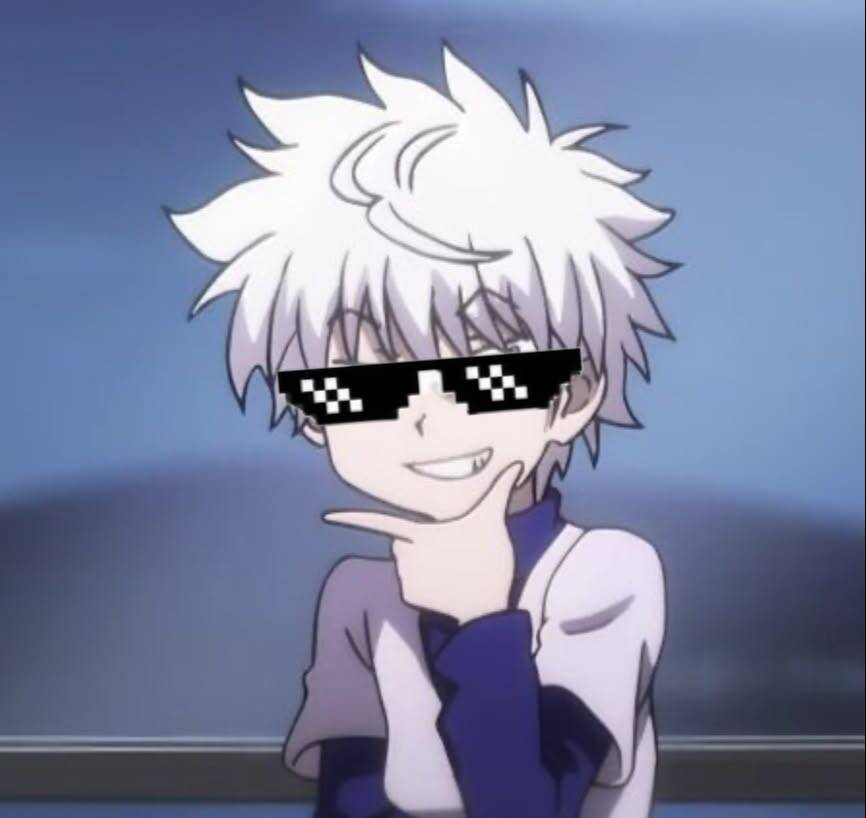 Killua's Pfp Profile Picture with Pixelated Sunglasses