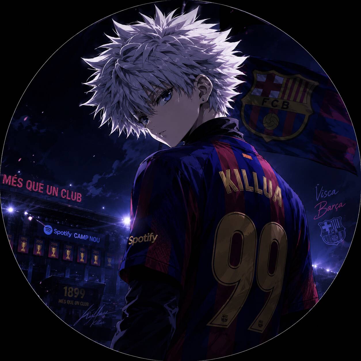 Foto de perfil de Killua con camiseta de fútbol