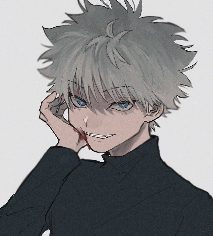 Killua's Pfp Profile Picture with Mischievous Smile